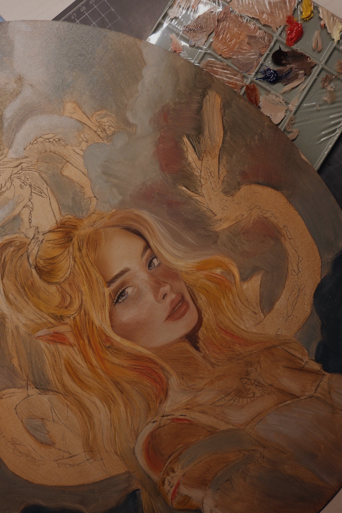 Update on My Zelda Oil Painting: Work in Progress
