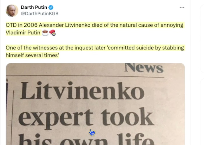 The Consequences of Annoying Vladimir Putin: A Natural Outcome