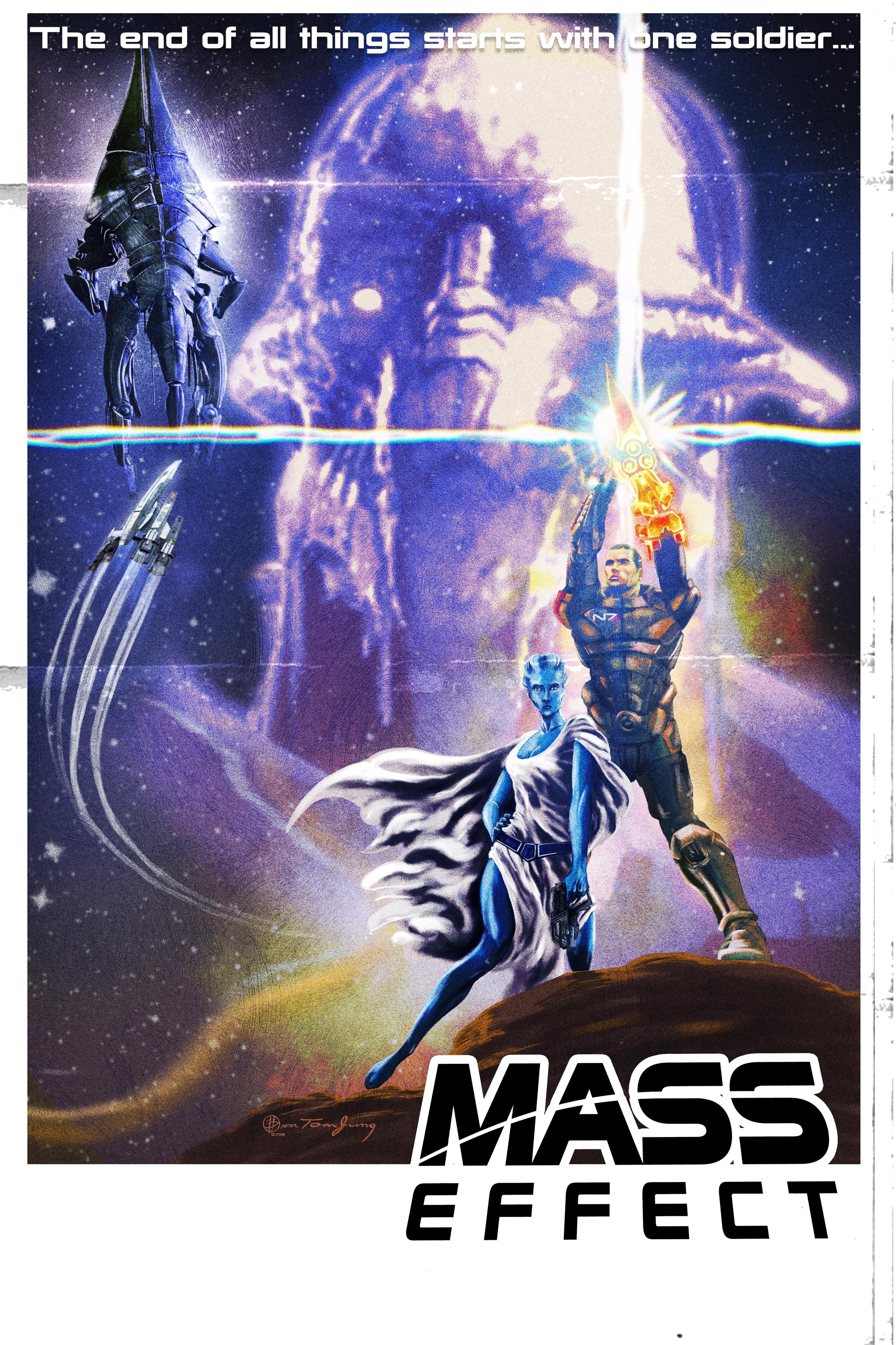 A stunning poster inspired by the world of Mass Effect!