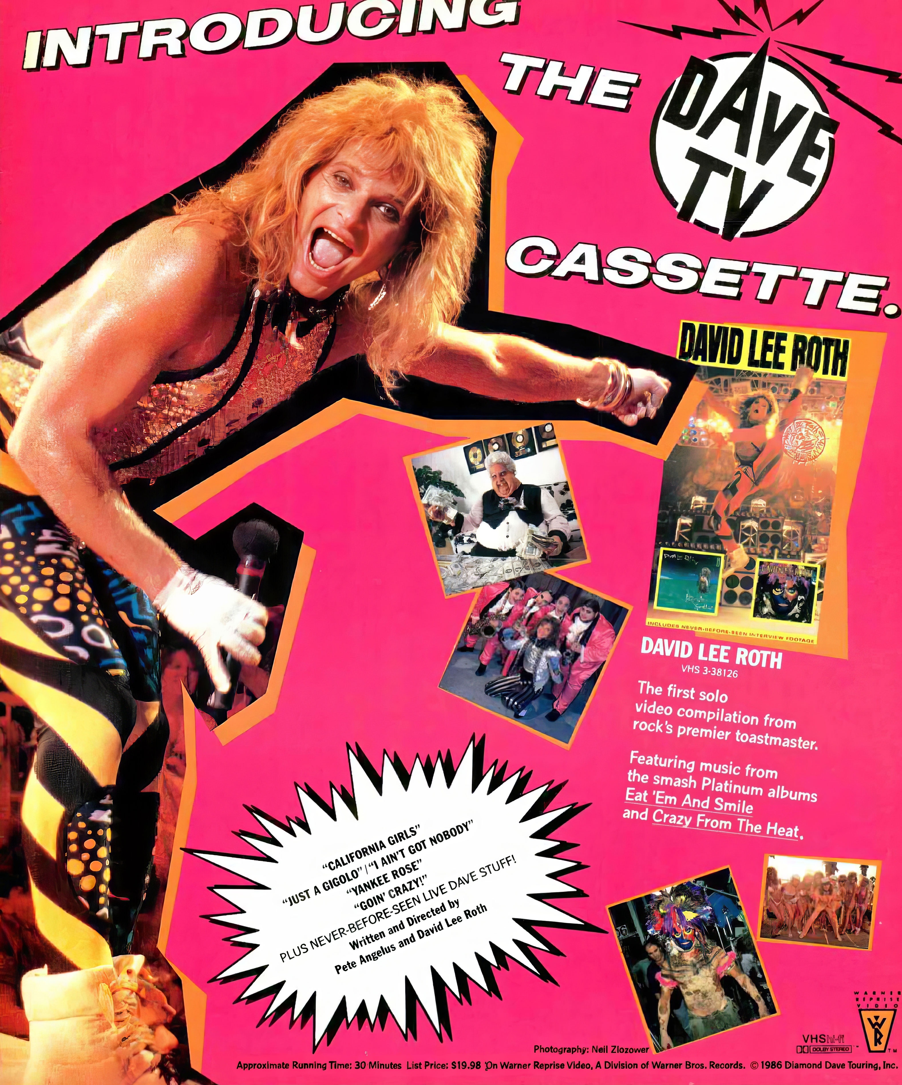 Throwback to David Lee Roth's Iconic Home Video Ad from 1986