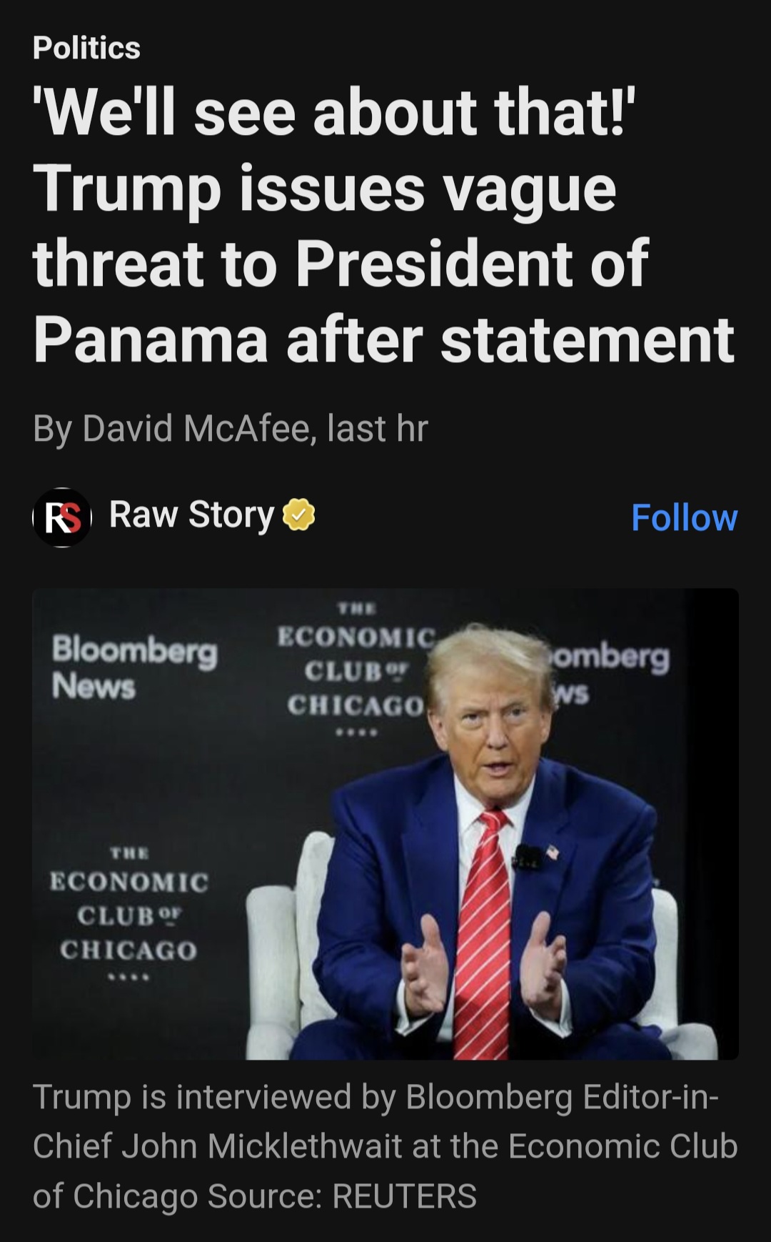 Trump's desire to reclaim the Panama Canal
