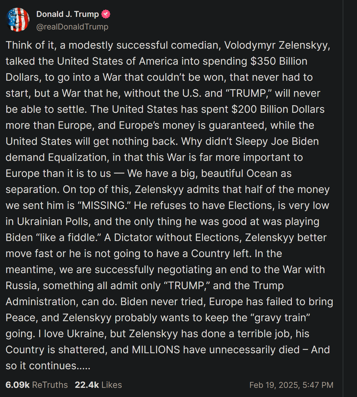 Trump's Irony: Criticizing Zelenskyy While Embracing True Dictatorship