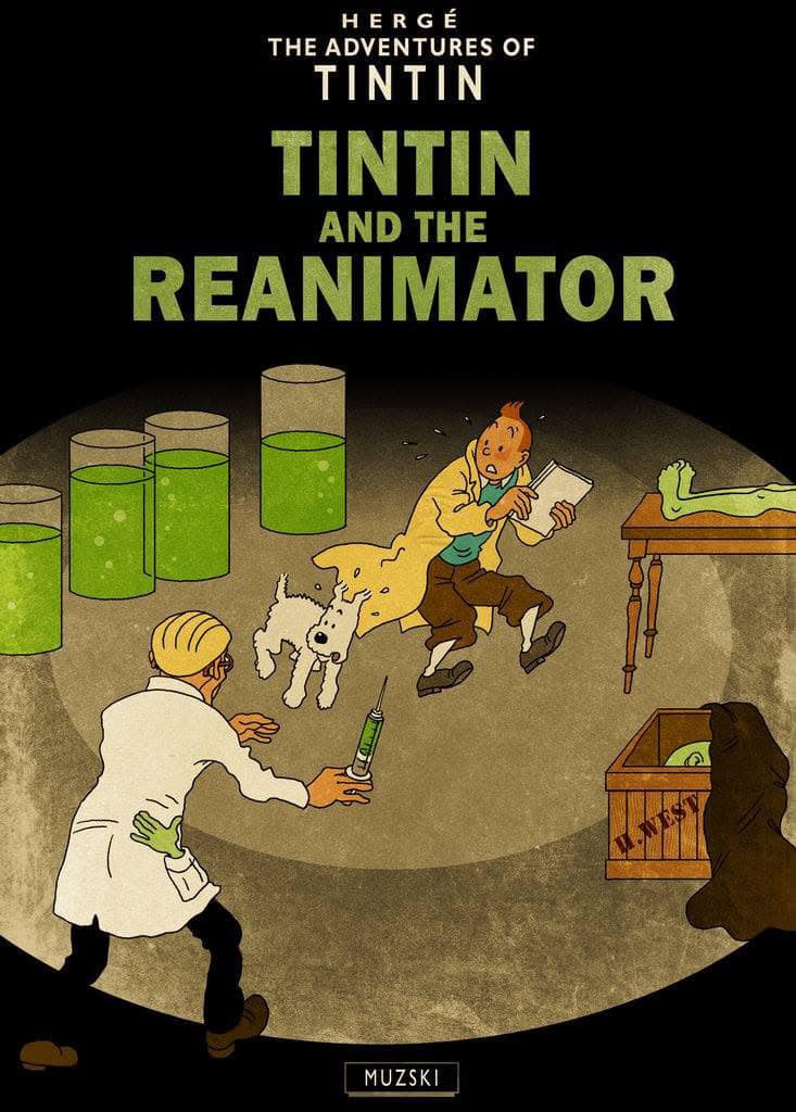 Tintin's Adventure with the Reanimator: A Tale of Mystery