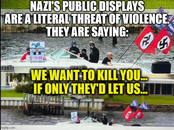 Let's not forget, this is a serious threat of violence and genocide.