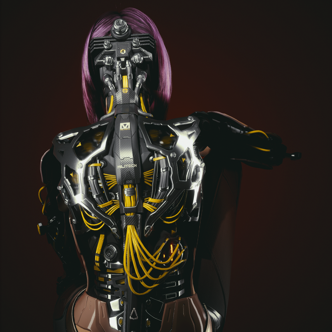 Epic Backshot of the Songbird in Cyberpunk 2077