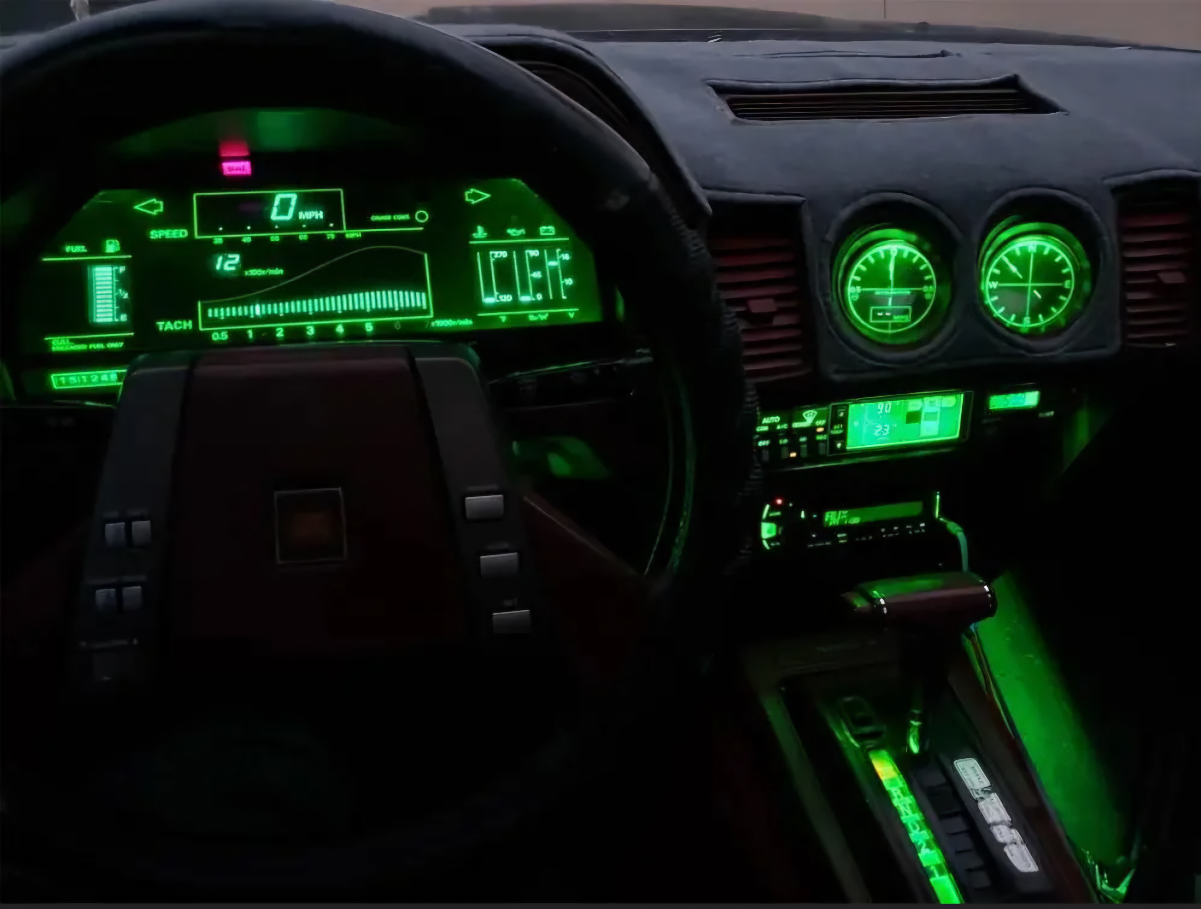 Take a look at the 1985 Nissan 300ZX dashboard