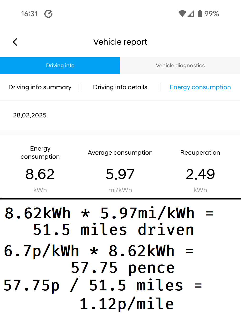 I Took My Electric Vehicle on a 51.5-Mile Journey for Just £0.58 (~$0.73 / €0.70)