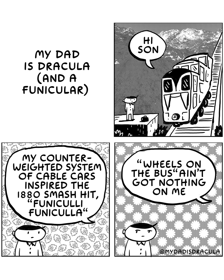 My dad, the Dracula and the funicular: A quirky family tale