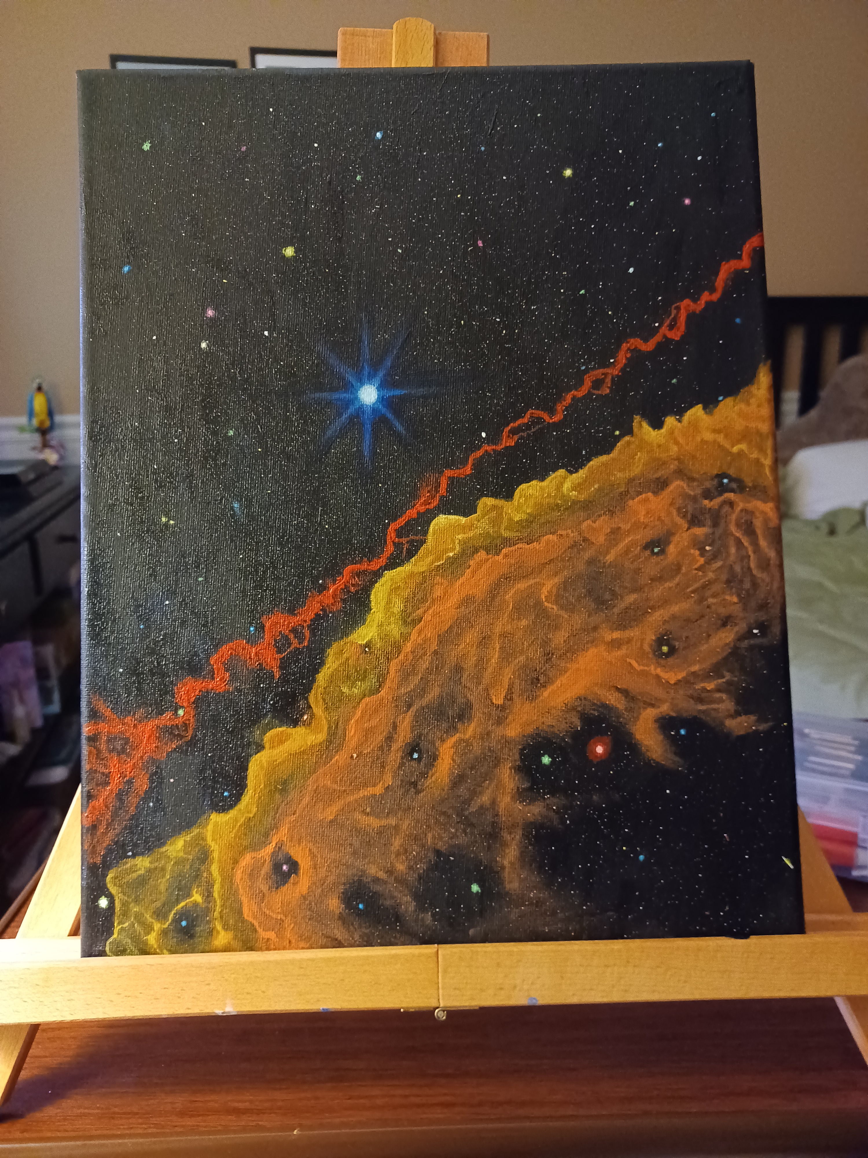 Here's a sneak peek of my sci-fi novel cover in progress.