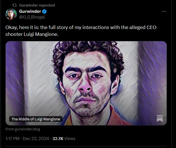 This Blogger's Two-Hour Video Call with the Alleged CEO Shooter: Full Story Inside