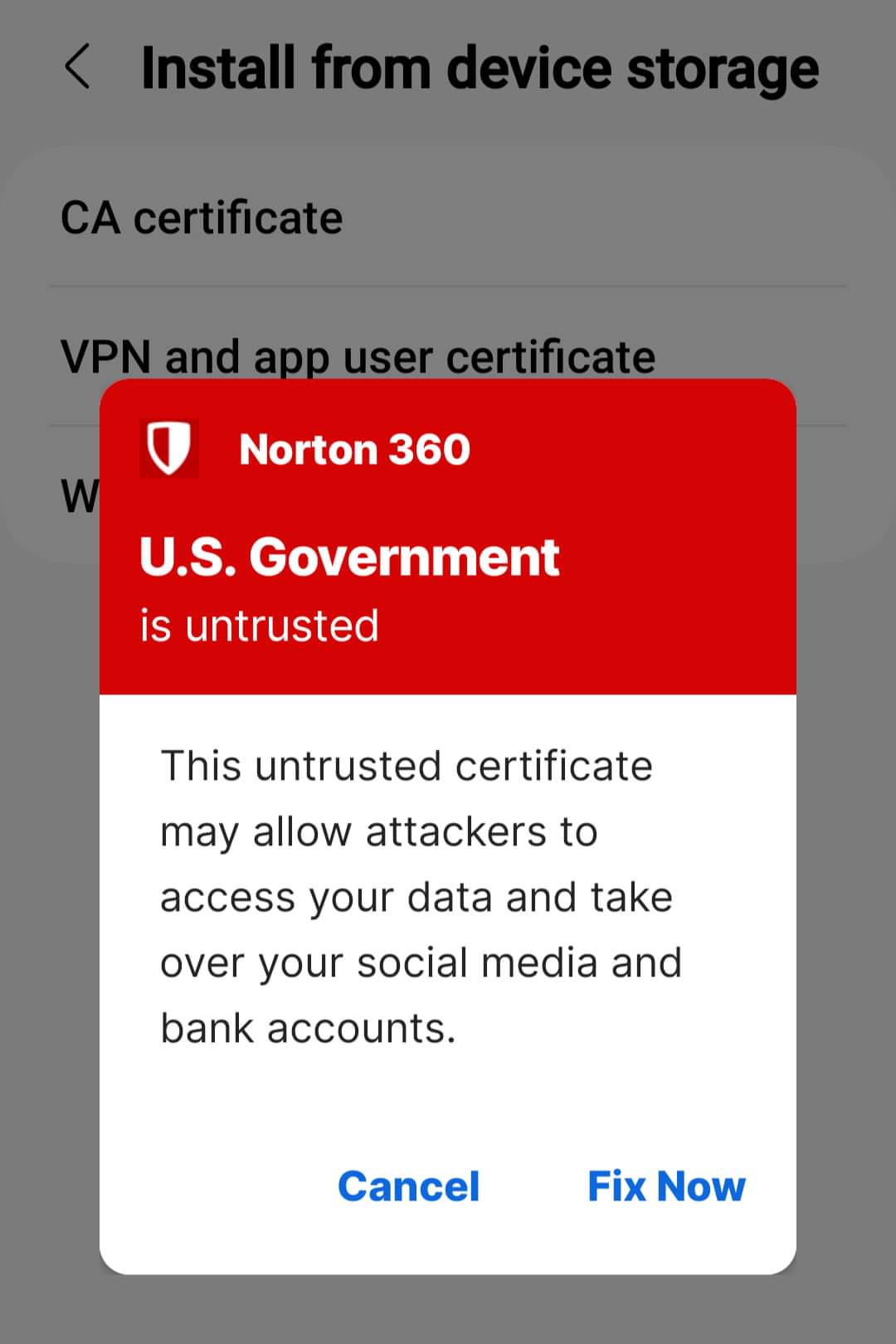 I understand, Norton, but they insist on seeing the certificate.