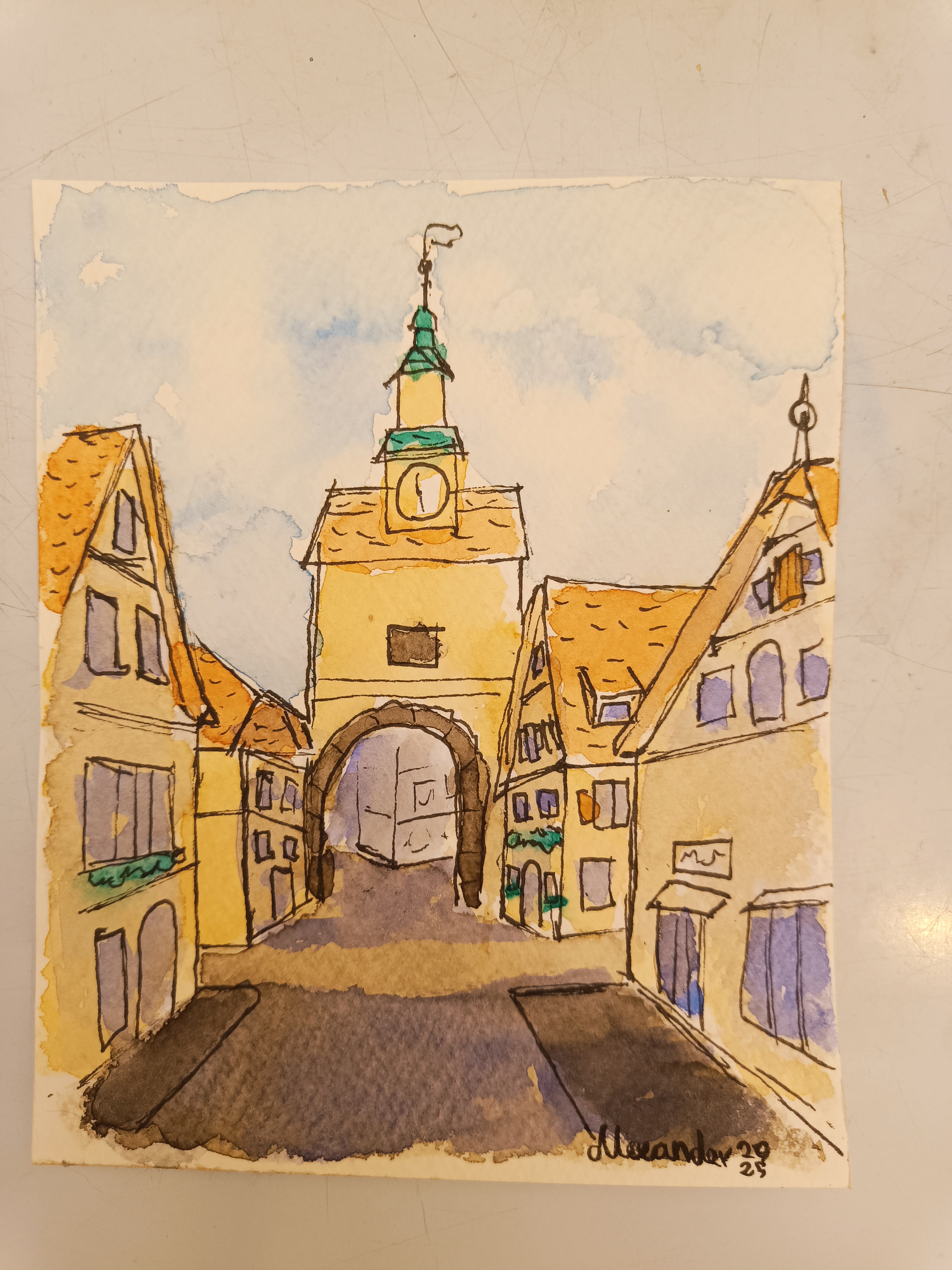 A Sketch of Old Town: A Nostalgic Look