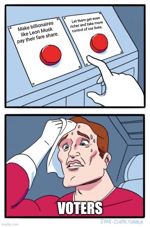 The Voter's Choice: What Will It Be?