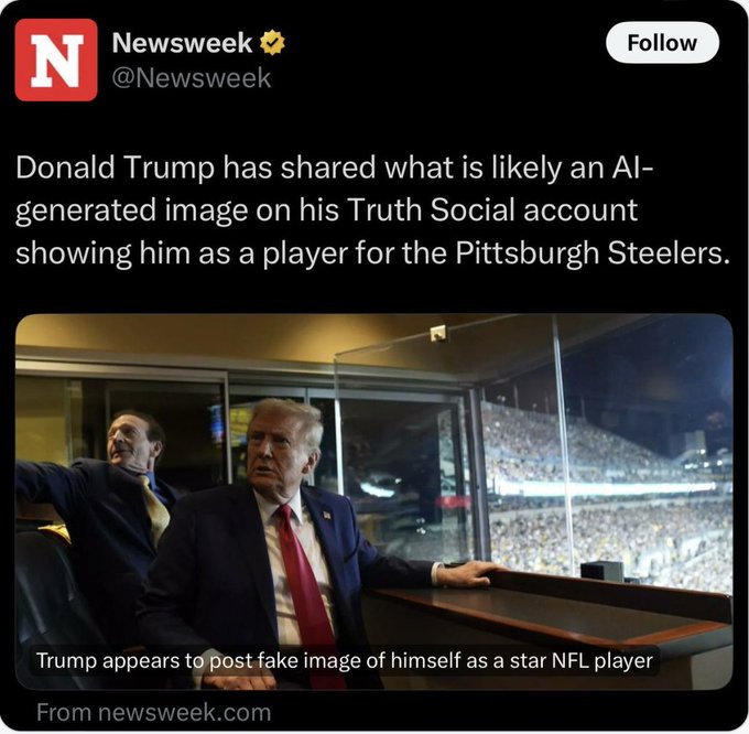 Newsweek's Cautious Take on Trump's Alleged Steelers Connection