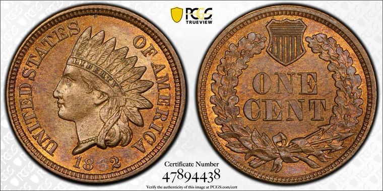 Discovering the 1862 Indian Head Cent: A Gem in PCGS MS63 CAC Condition