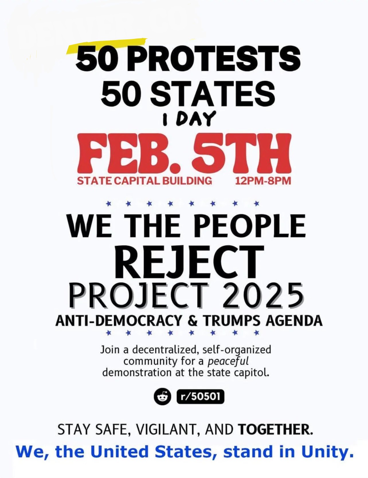 Nationwide Protest Scheduled for 2/5/2025! Let's Get This to the Top!