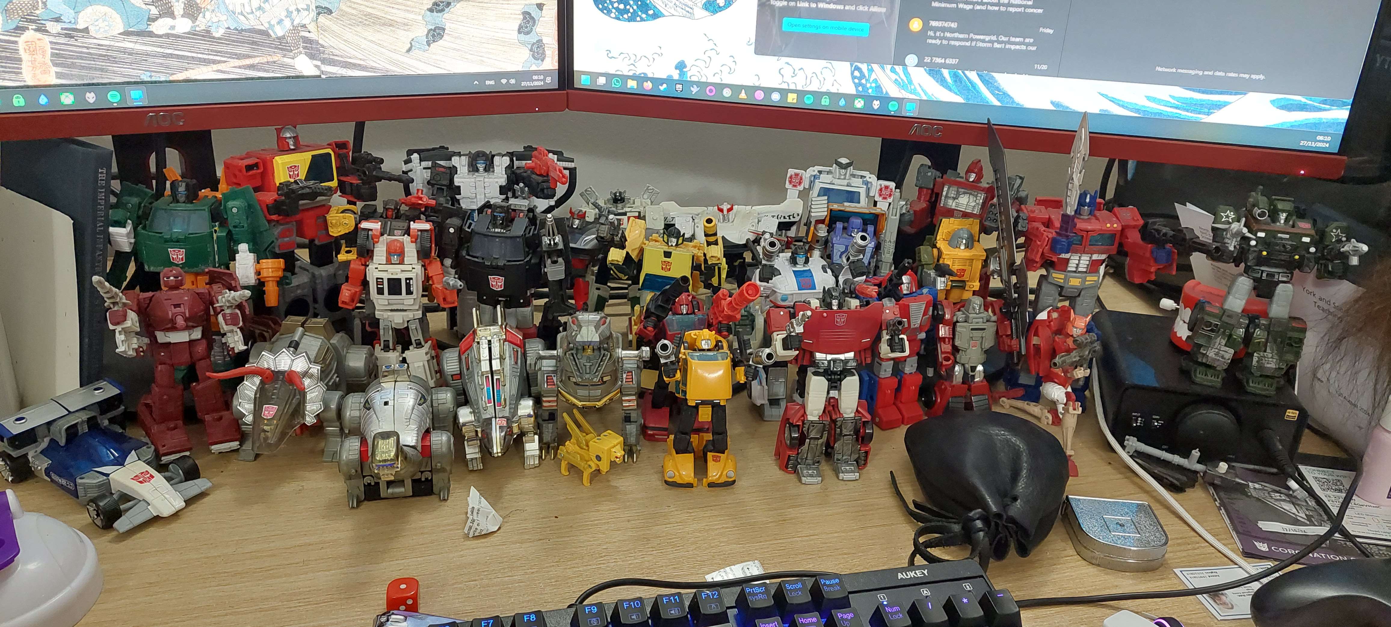Hobby? More like an expensive addiction to plastic! Just look at my desk collection...