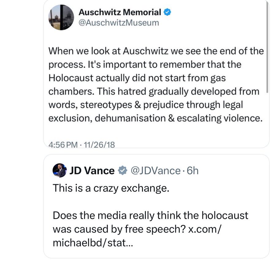 JD Vance Gets Schooled by the Auschwitz Memorial