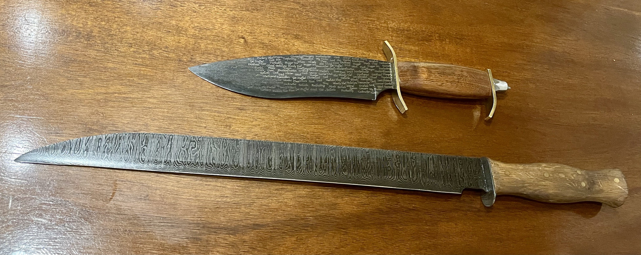 Putting the Finishing Touches on My Handcrafted Knives from Years Past