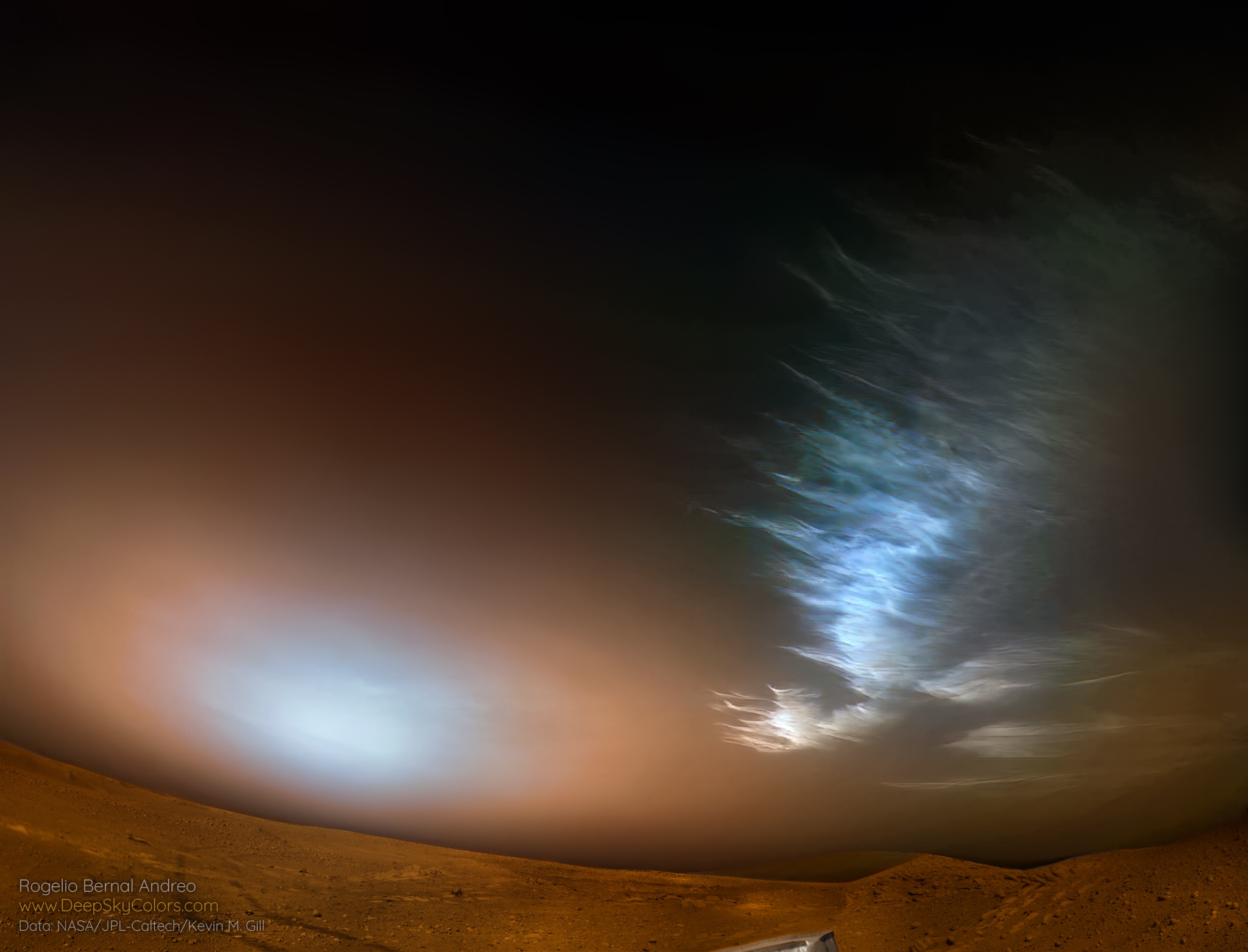 Mysterious Ice Clouds Hovering Over a Red Planet