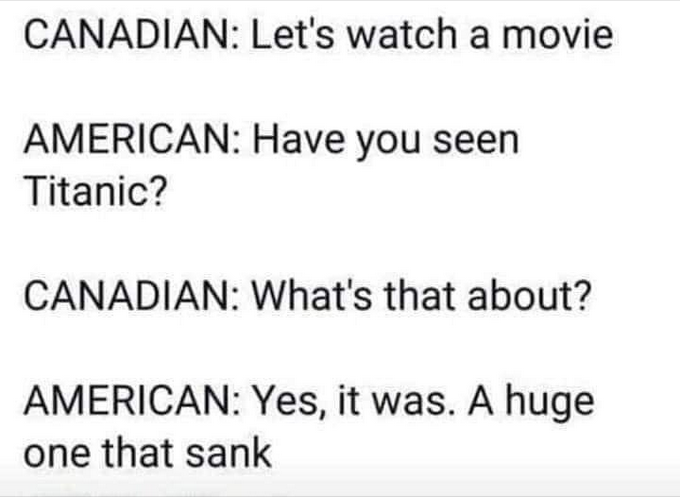 It definitely hit an iceberg.
