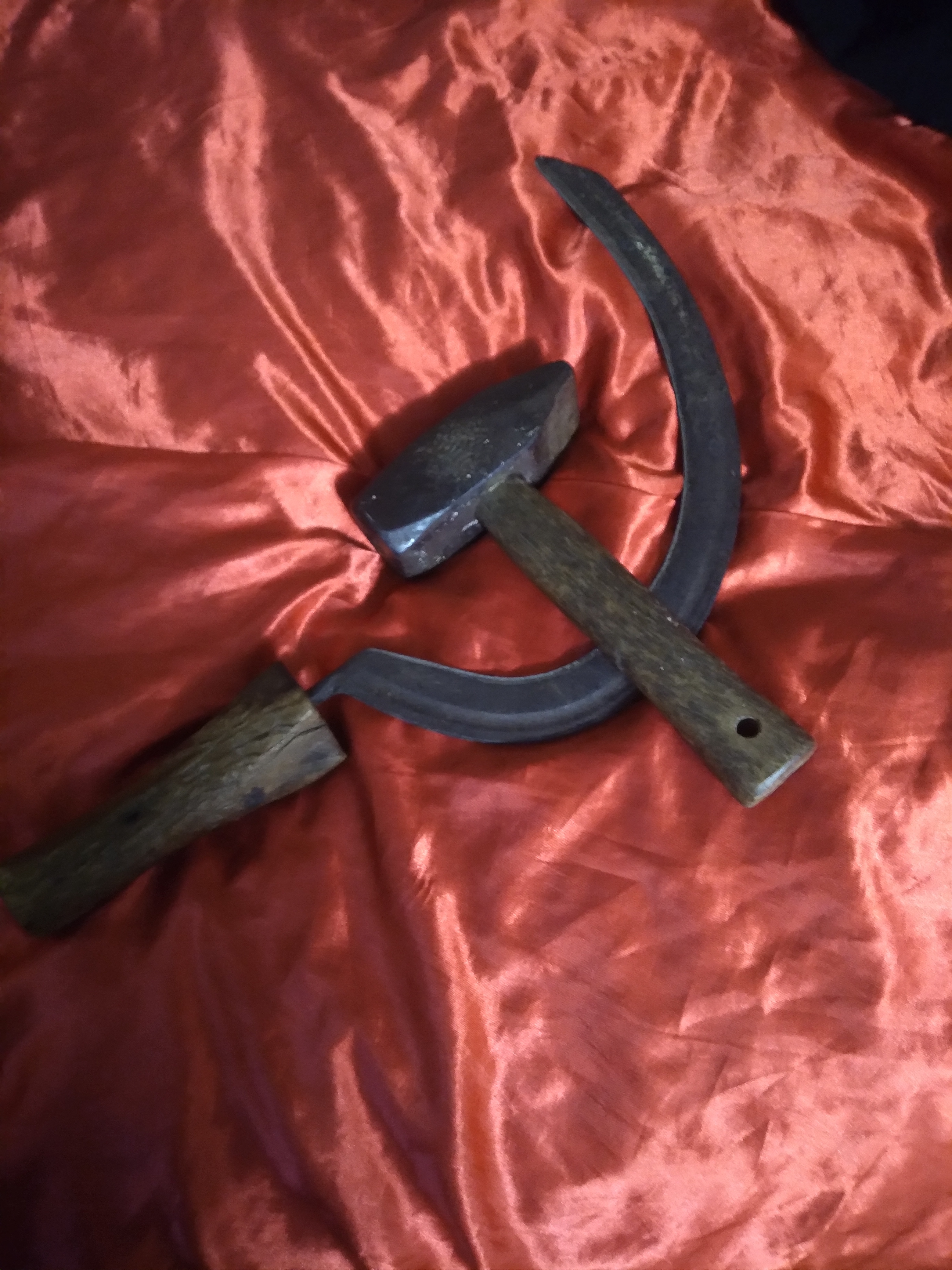 My Willpower Fails Me: Can't Resist a Communist Joke with These Two Old Tools