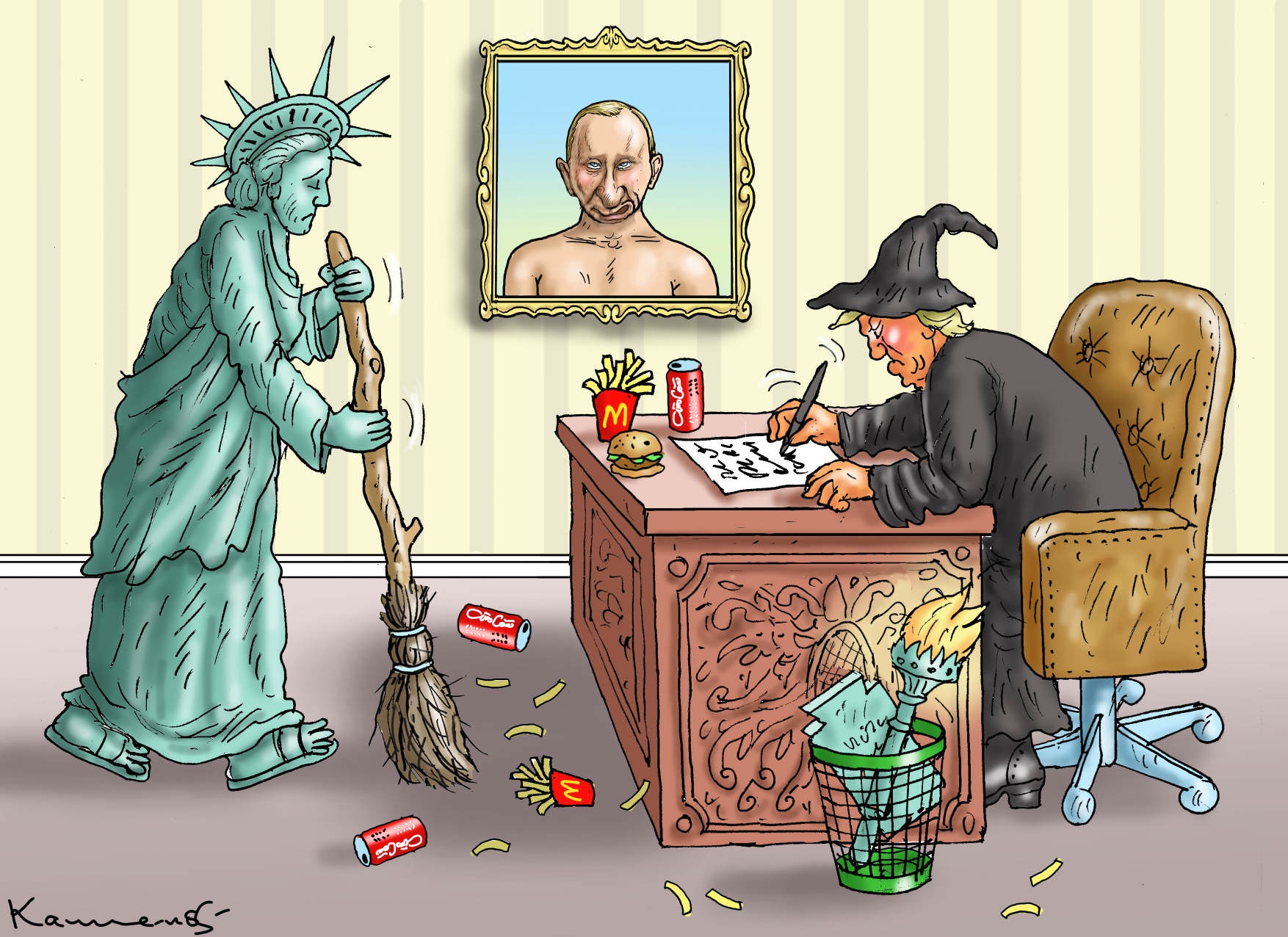 Putin's Caricature: A Satirical Take