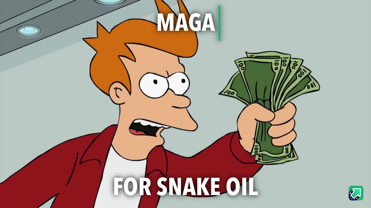 Can Trump actually sell snake oil? I’m curious to see how much he could make!