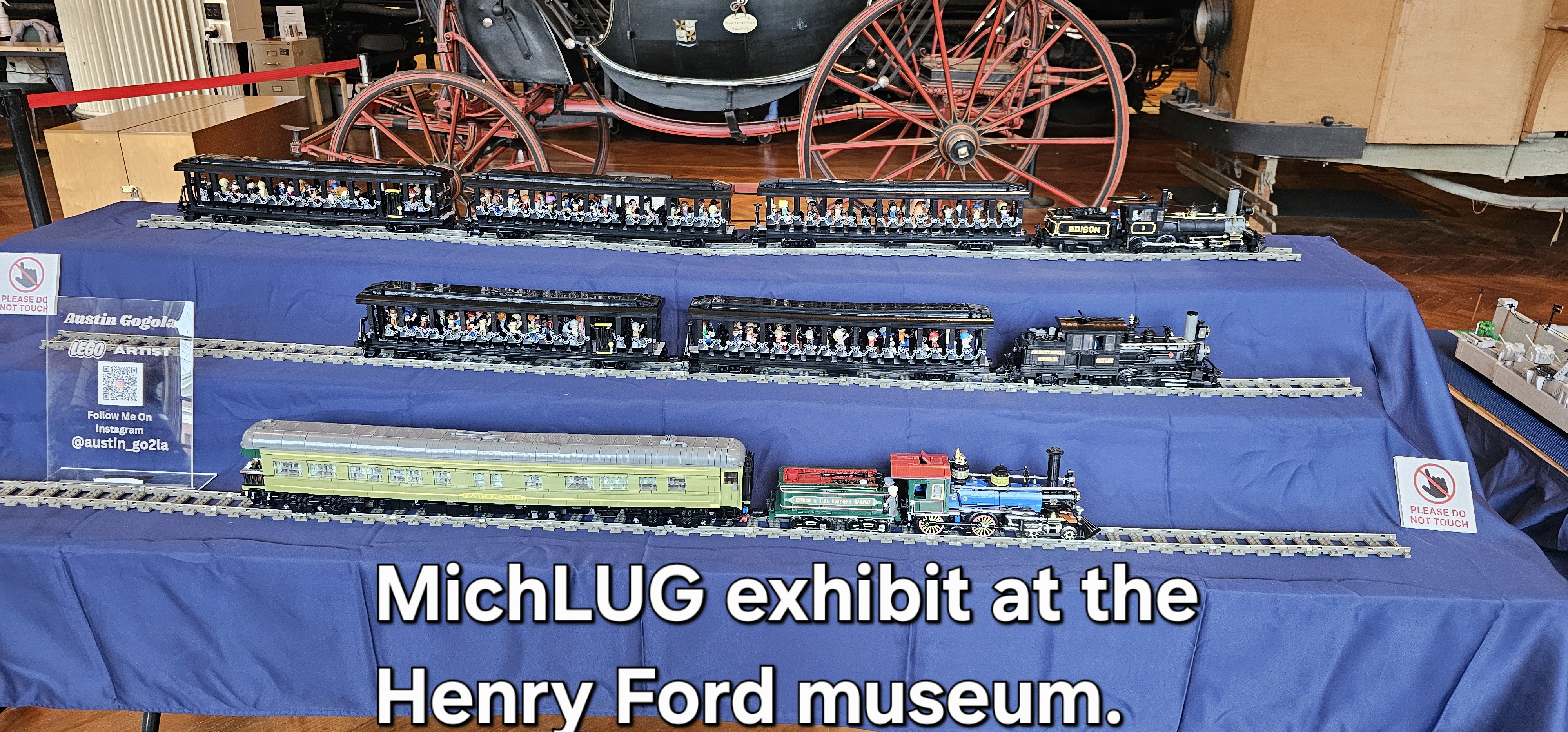 Take a look at our stunning MichLUG display at the Henry Ford Museum! Pre-setup pics and link in comments.