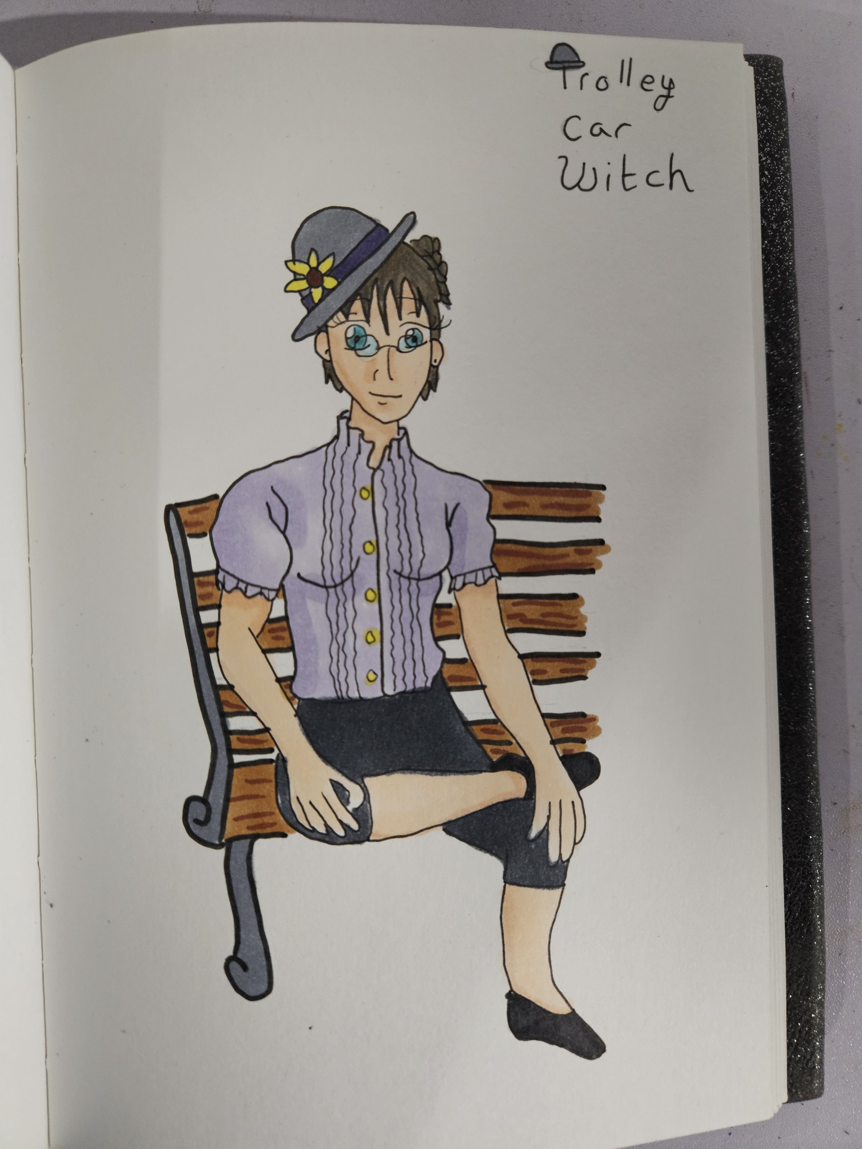 Witchtober Day 21: The Enchanting Trolley Car Witch