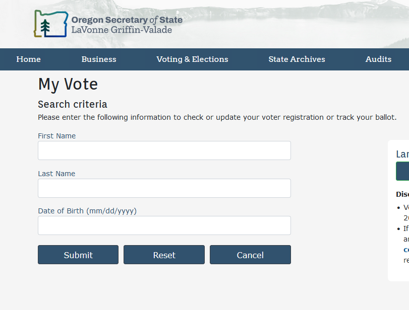 Check Your Ballot Status in Oregon Today!