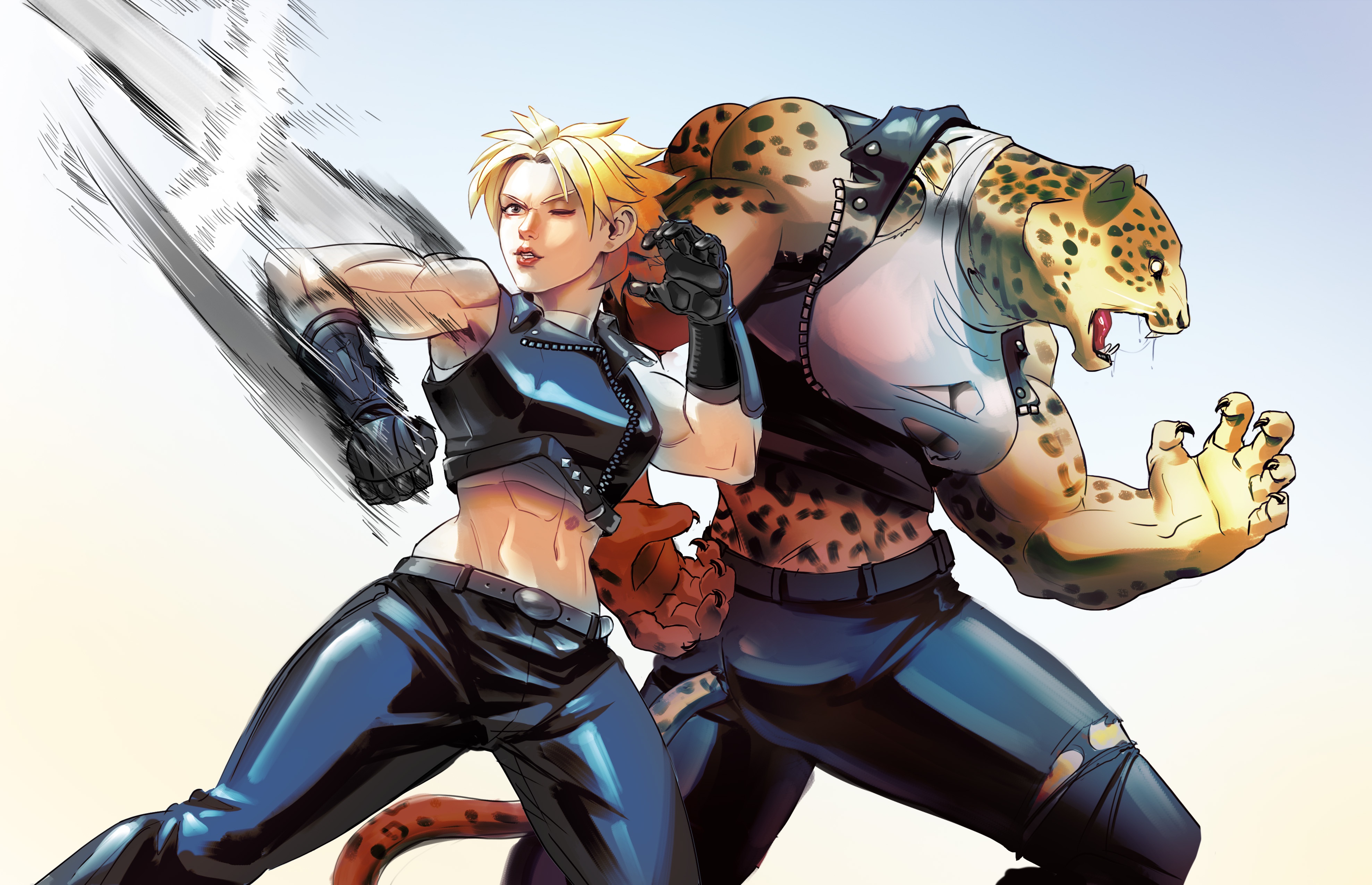 Meet Shina the Leopard: A Fierce Fighter from Bloody Roar