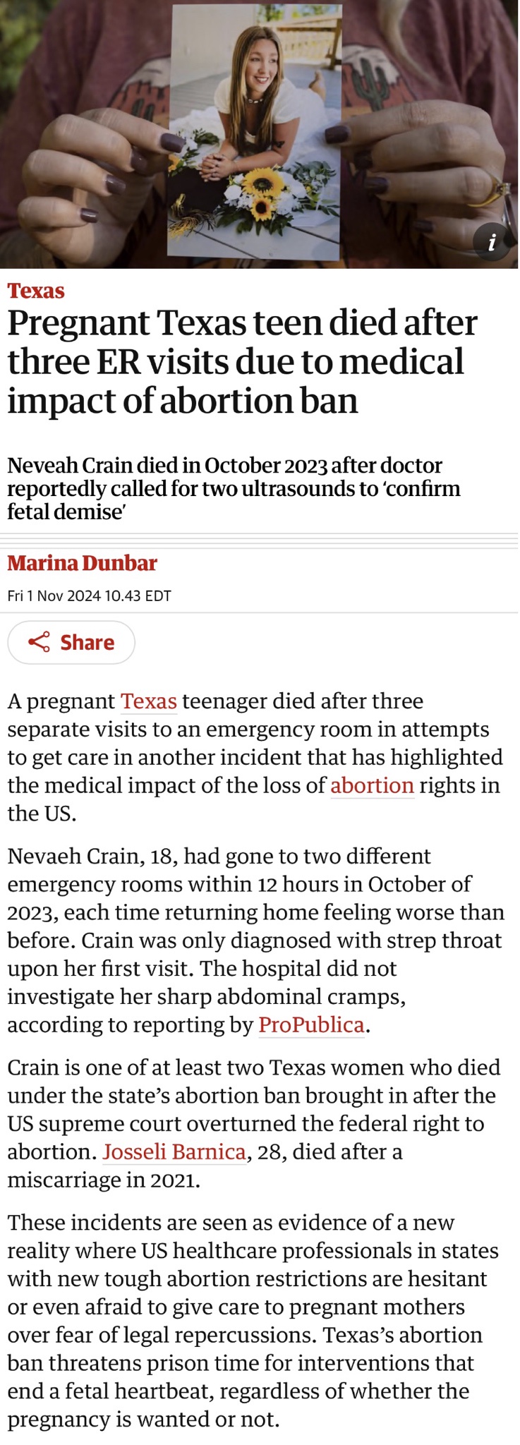Just Another Day of People Suffering Due to Republican Policies.
