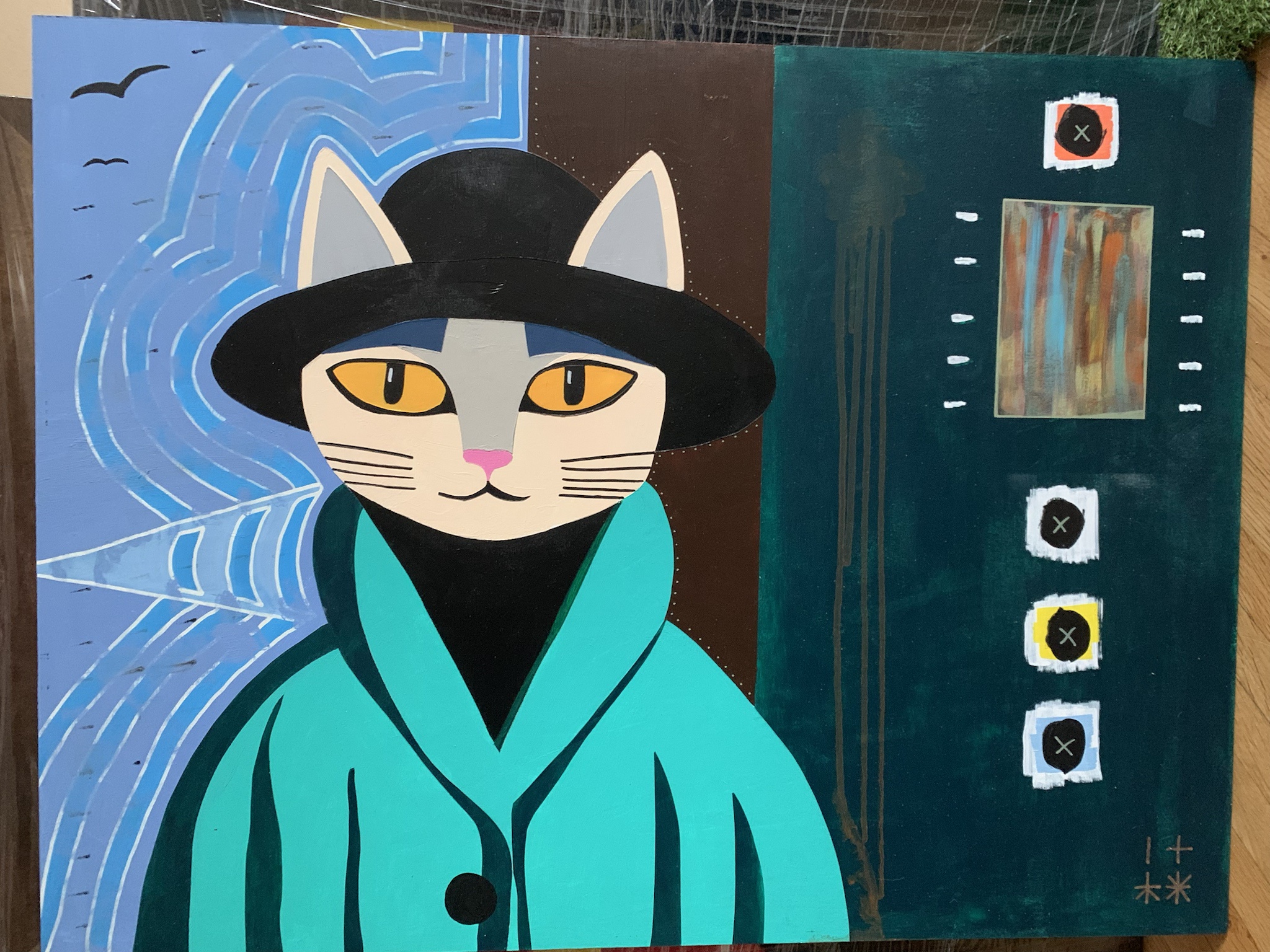 Cat Art: The Chic Parisian Feline