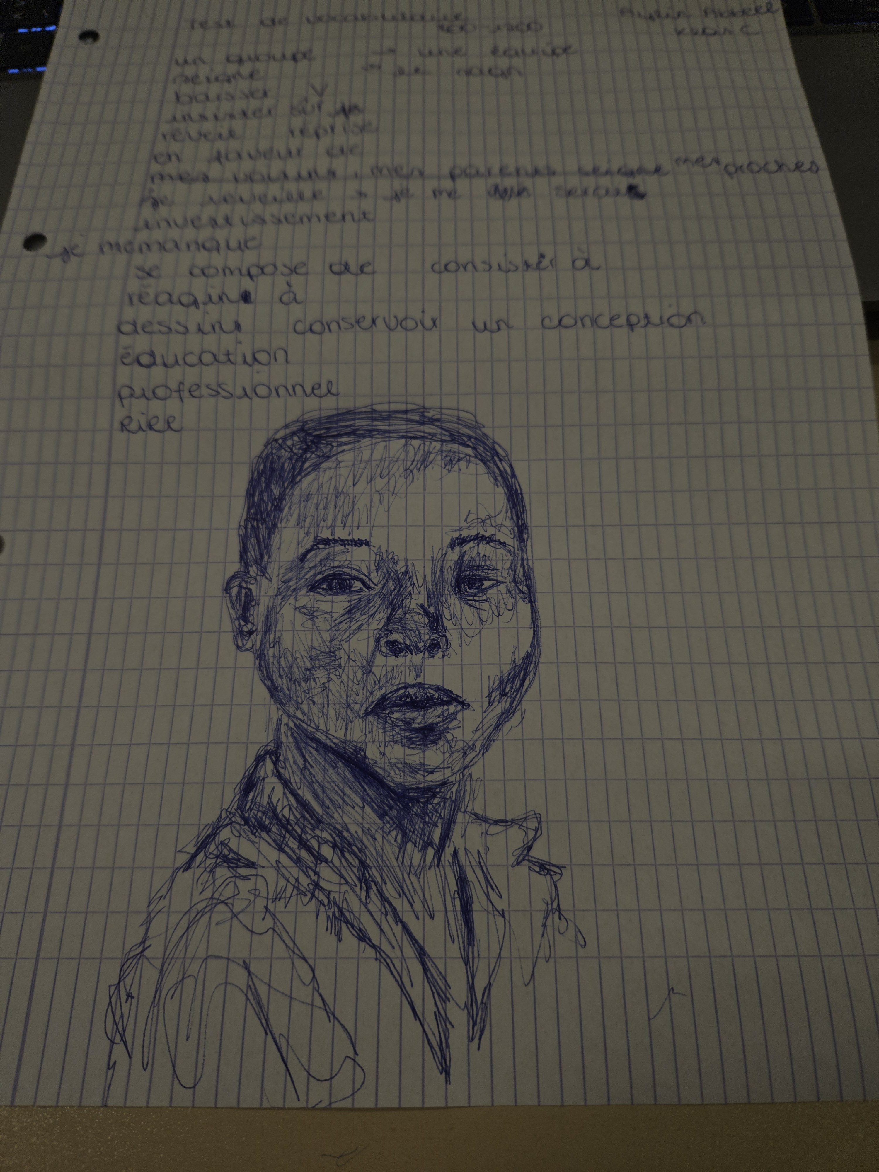A Quick Sketch of a Face: Artistic Expression
