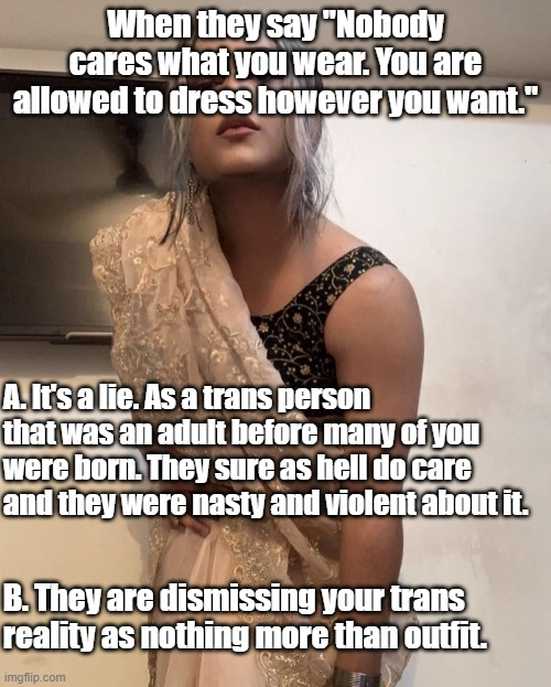 A Reality Check from an Older Trans Perspective