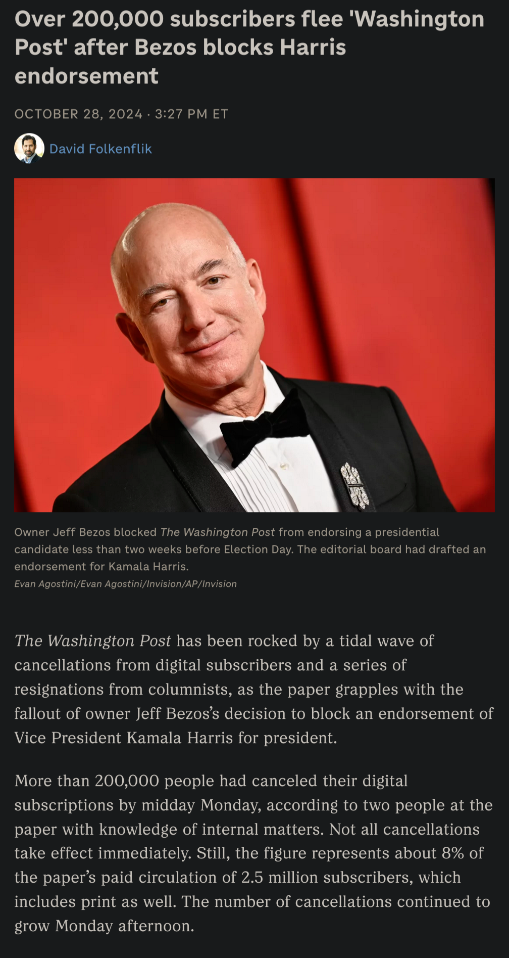 The Dark Side of Democracy: How WaPo is Facing the Wrath of Bezos