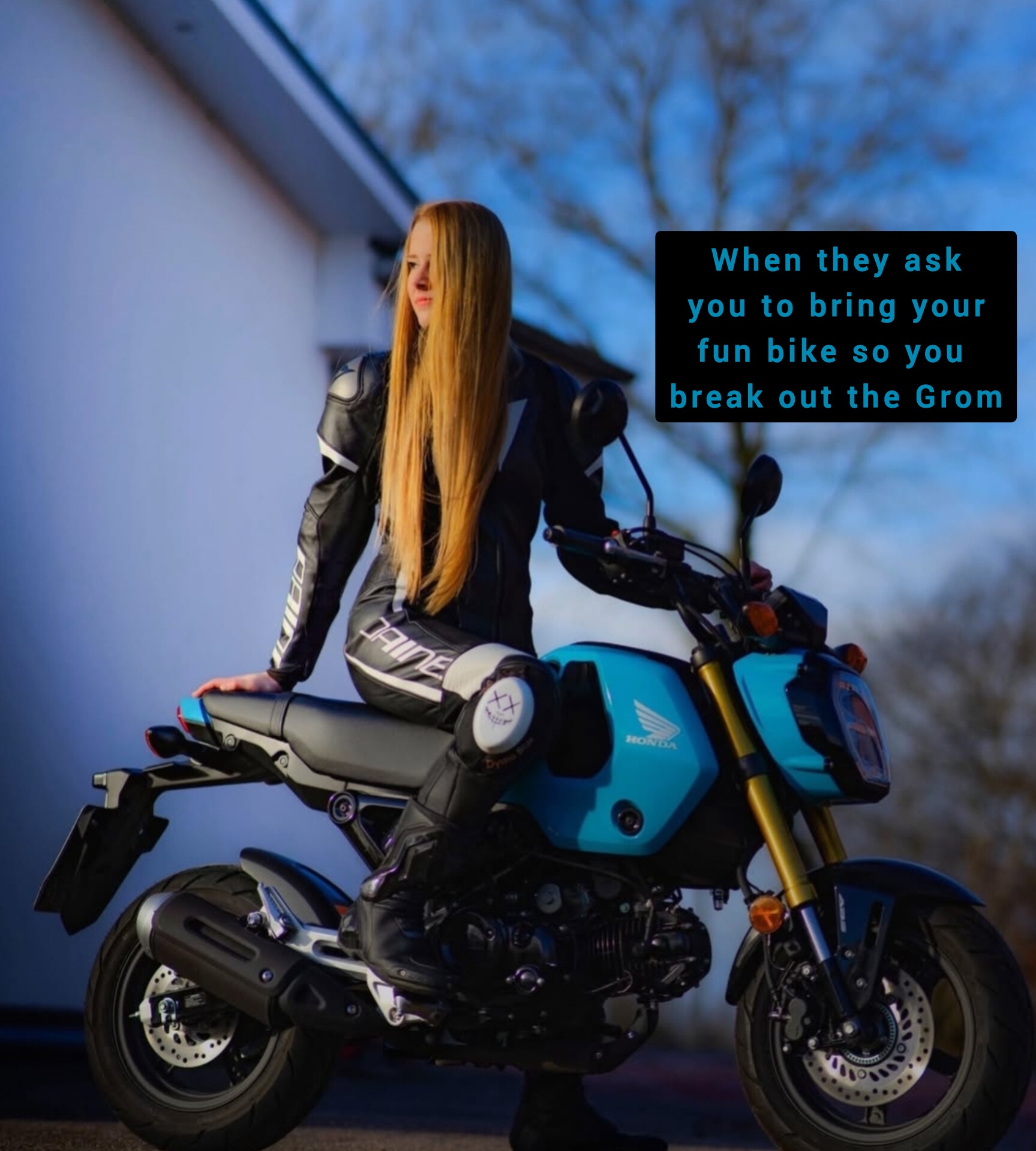 I adore my Fireblade, but the Grom is an absolute blast!