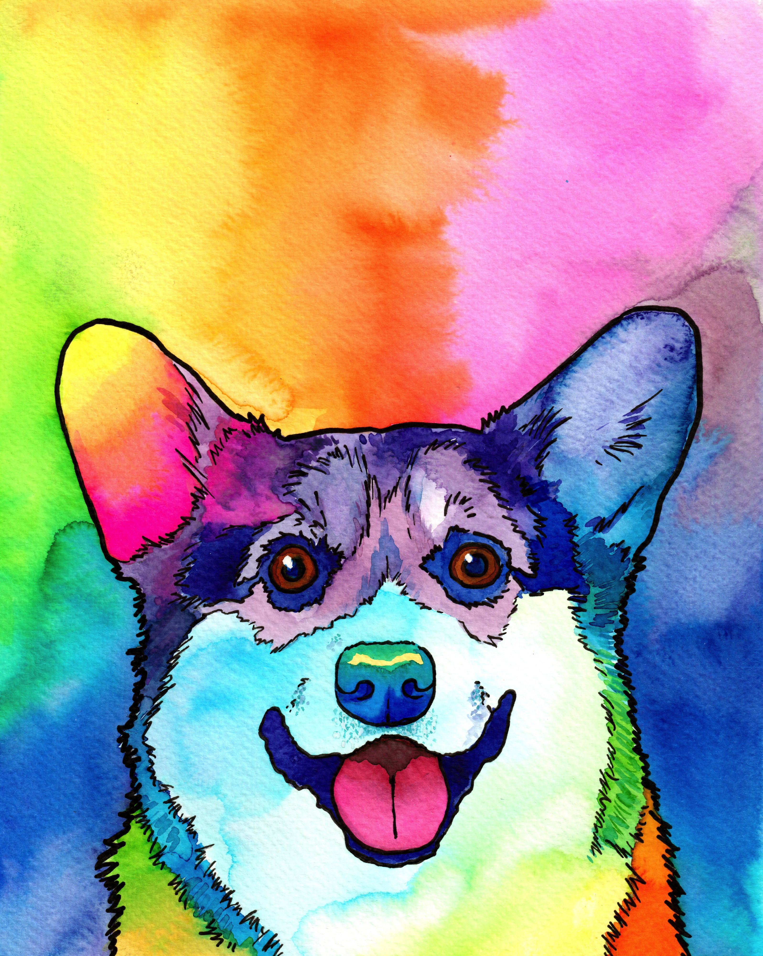 Every day, I create a new masterpiece featuring my adorable corgi, Ransom!