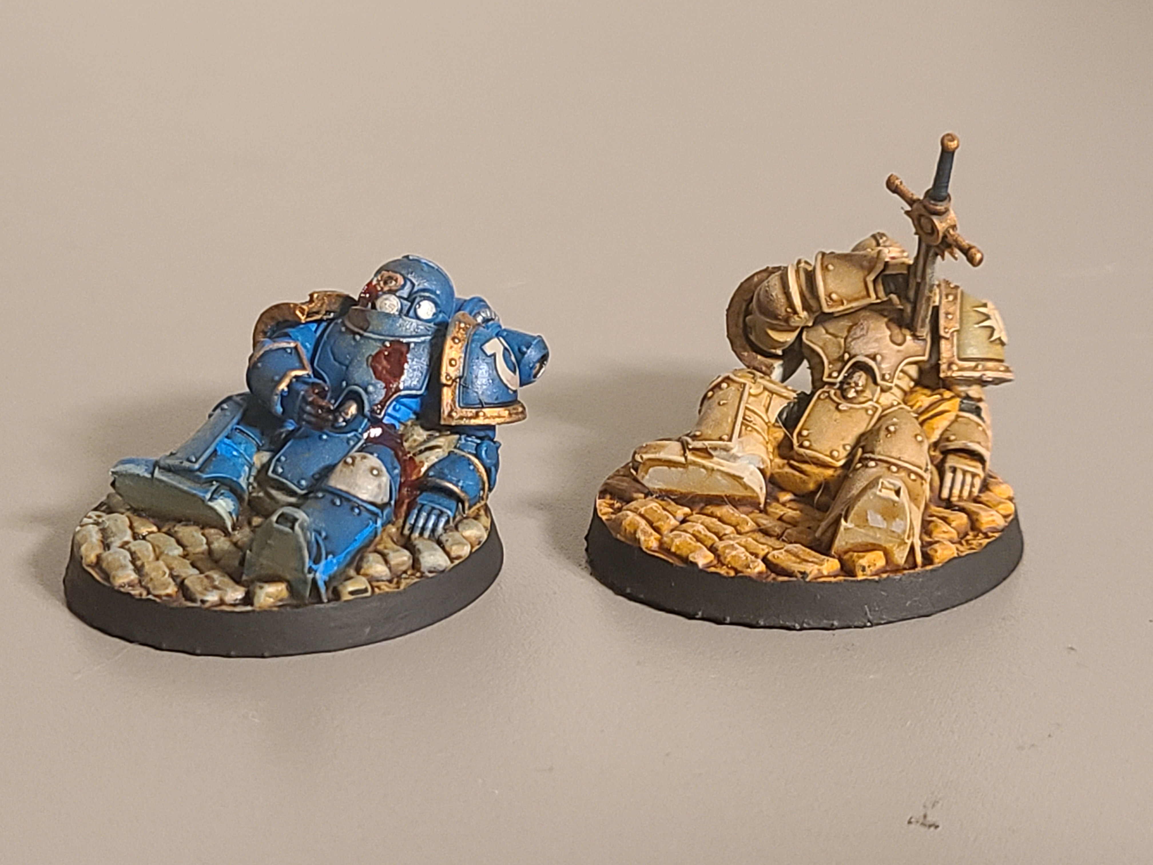Two Space Marines Enjoying a Well-Deserved Nap