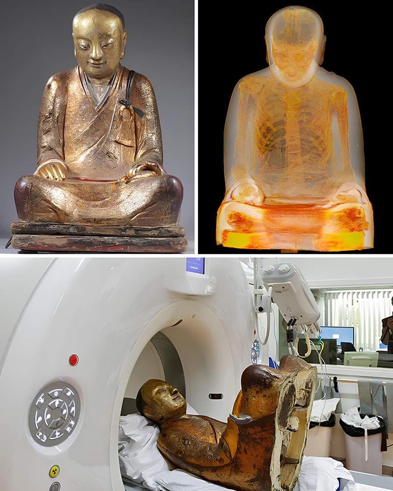 A CT Scan Revealing a 1,000-Year-Old Buddha Sculpture