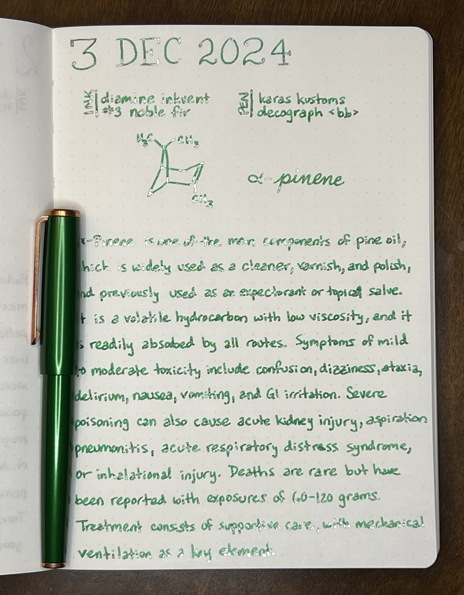 Tox-inkvent 2024 Day 3: Featuring the Noble Fir