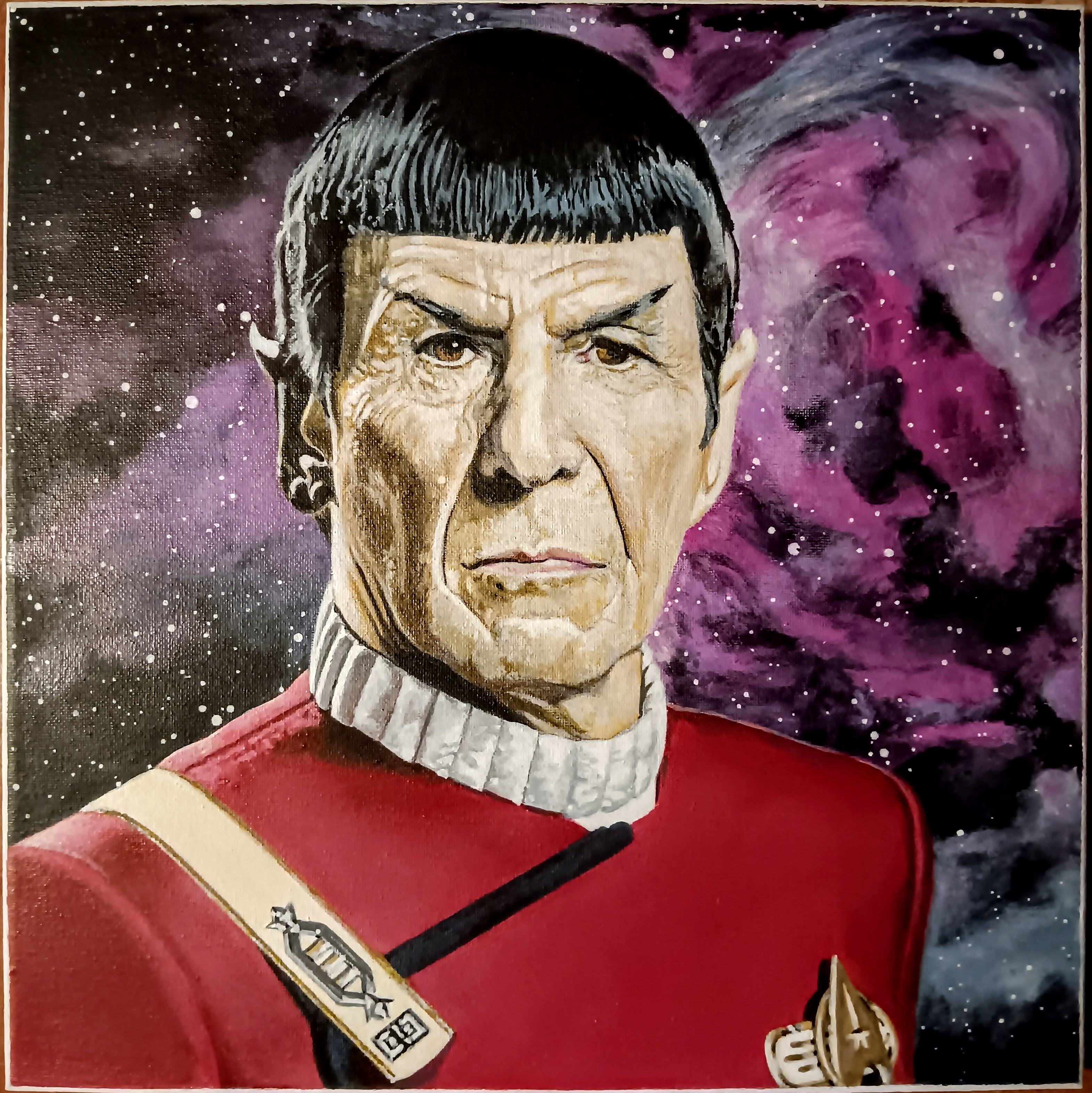 Stunning Acrylic Artwork of S'chn T'gai Spock