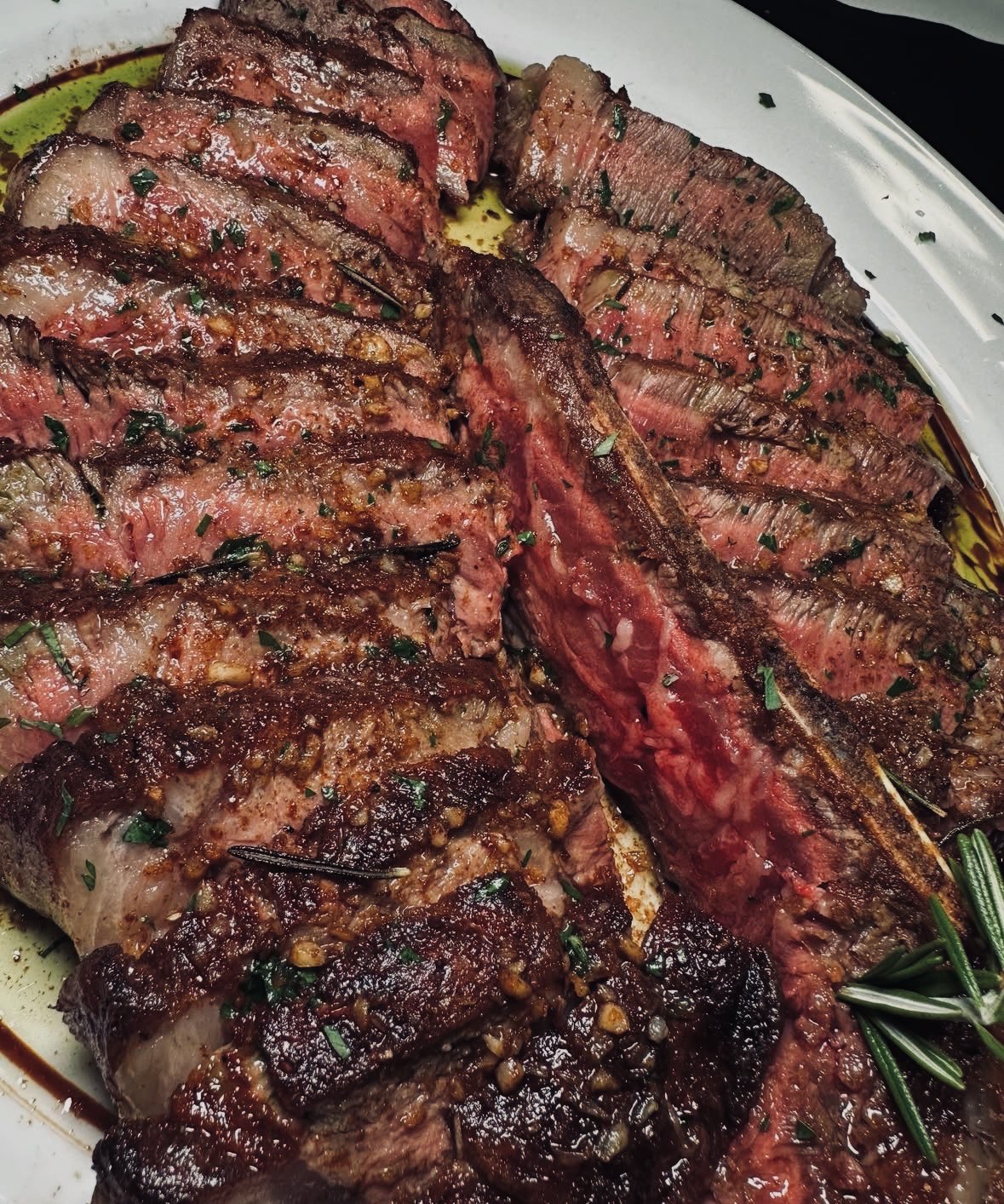 Do you think you can tackle this massive 48oz Porterhouse by yourself?