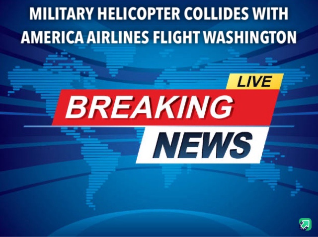 Tragedy Strikes: Military Helicopter and Commercial Airline Collide Over Washington, Leaving 60 Passengers in the Potomac River