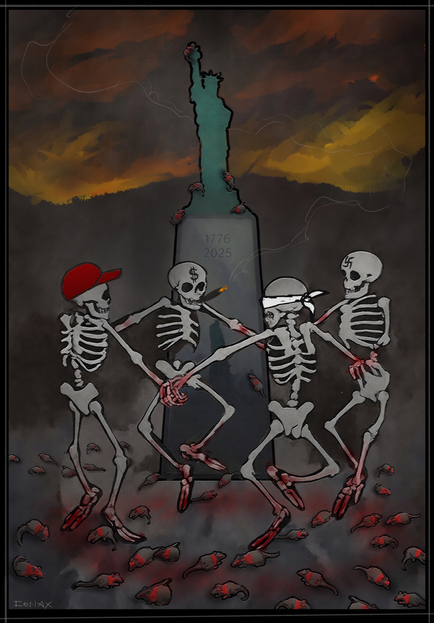 The Grave Dancers: A Stunning Piece of Original Art