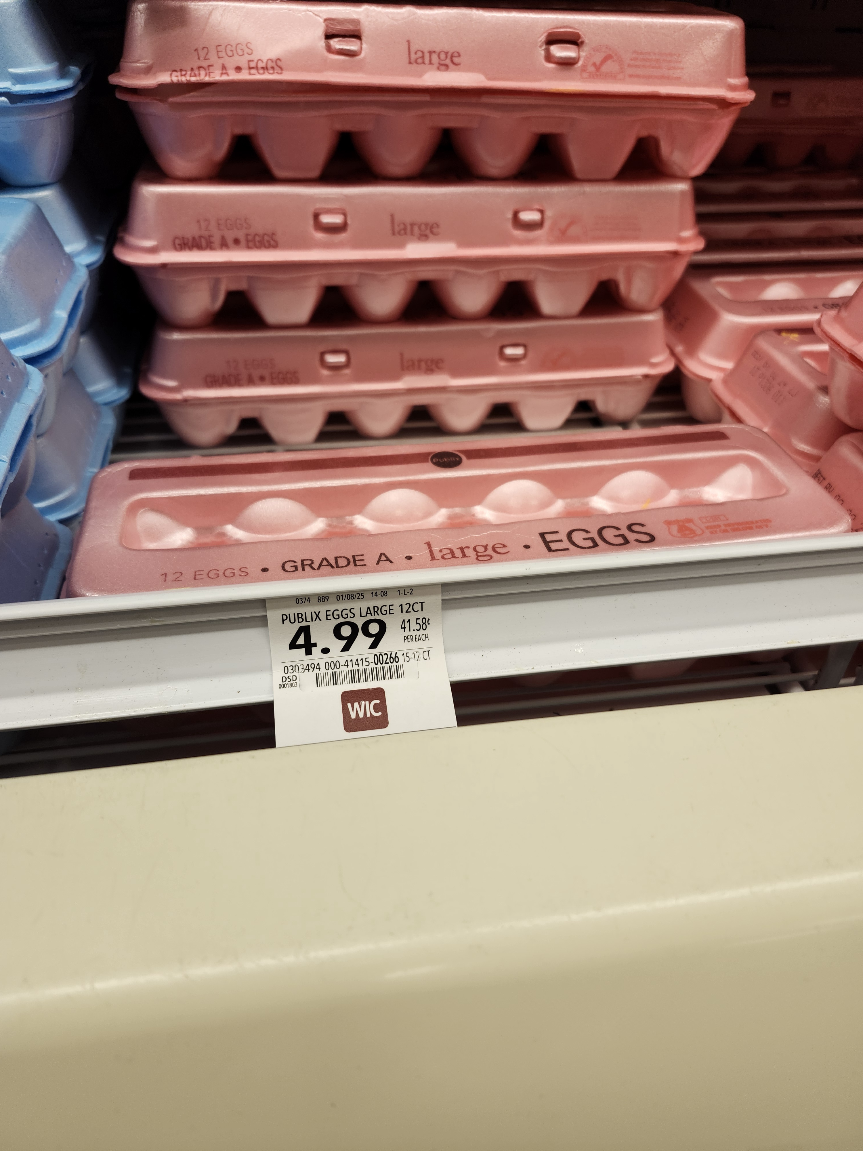 Current Egg Prices at Publix in Clearwater, Florida as of January 17