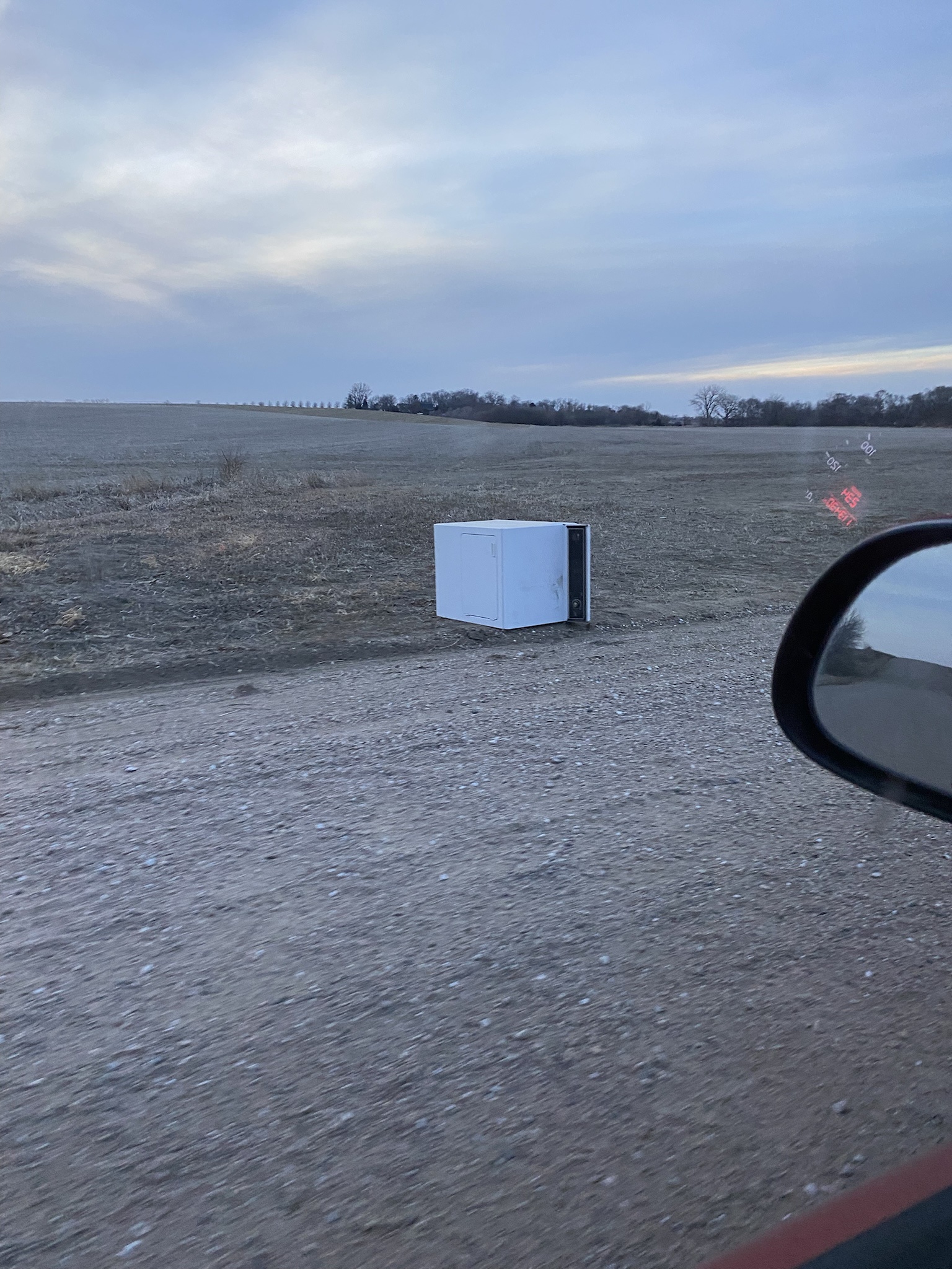 Spotted: A Clothes Dryer on the Side of the Road