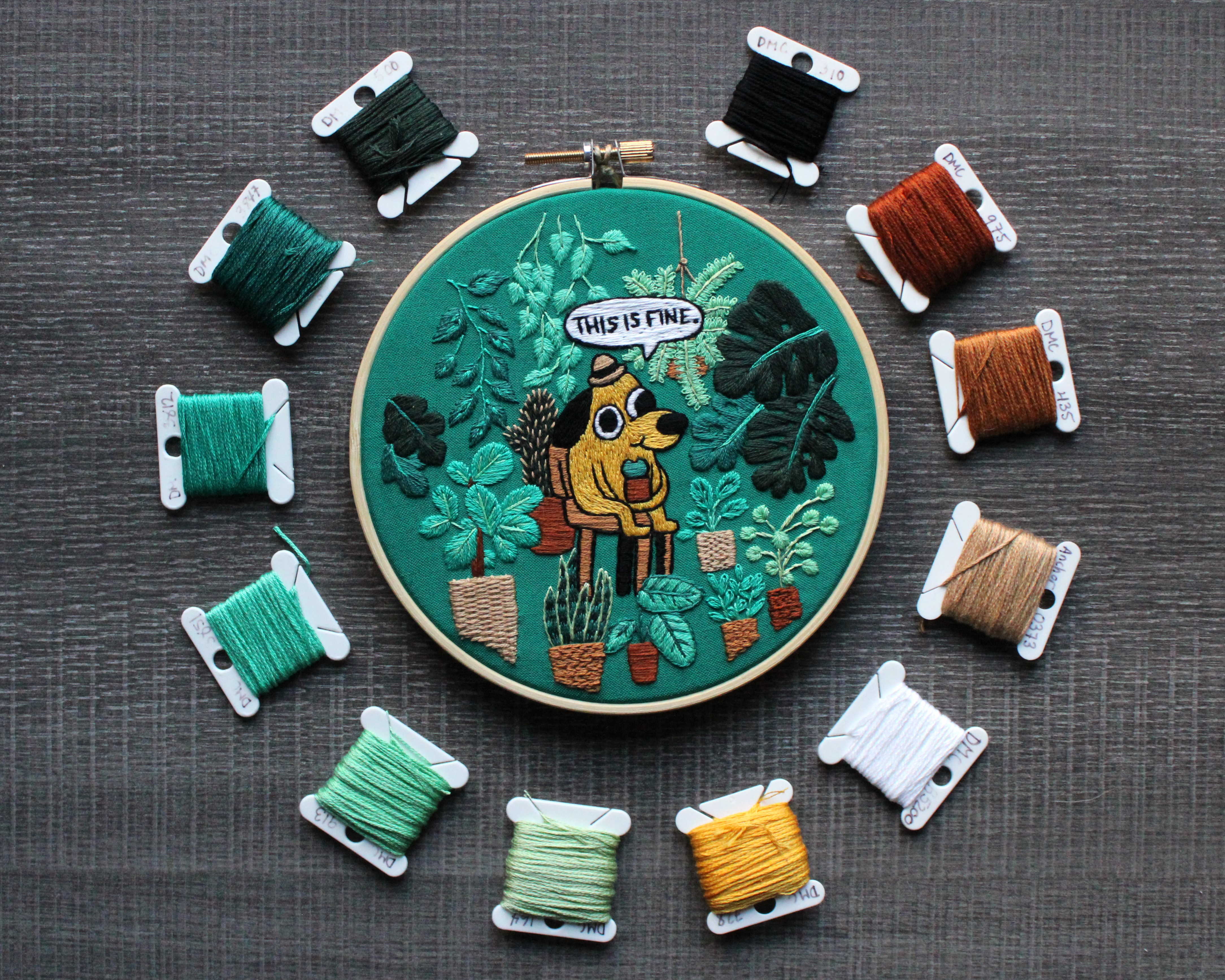 Embroidery Showcase for the Art Crawl