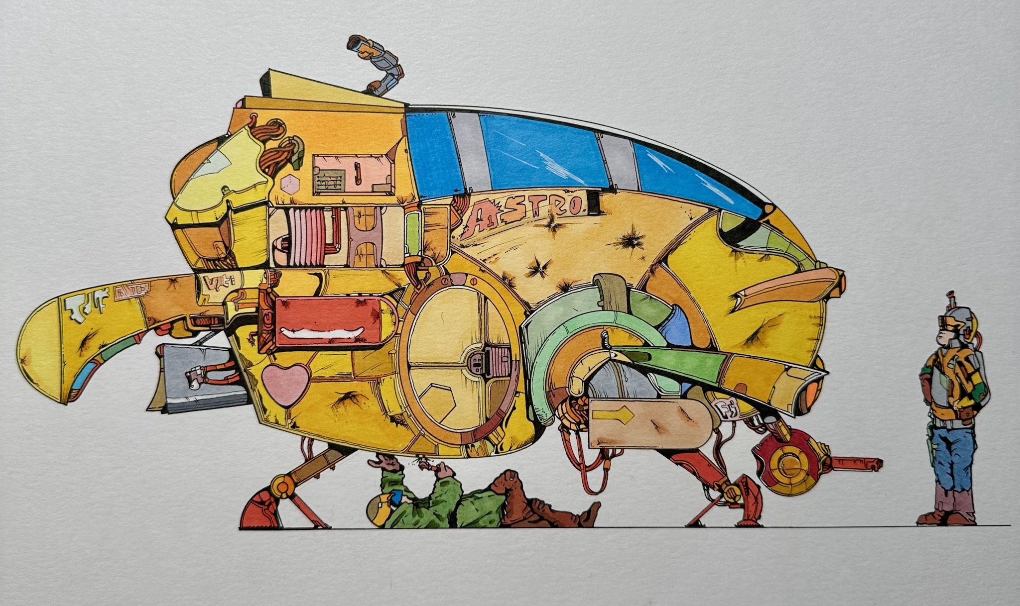Adventurers of the Planet Hopper and their crew